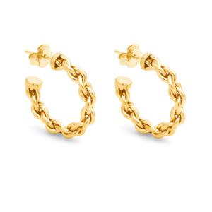 CHAIN SMALL HOOP EARRINGS