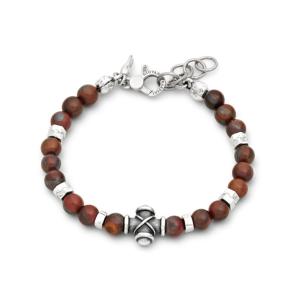 BULL'S EYE CROSS BRACELET