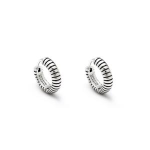 HUGGIE STRIPED EARRINGS
