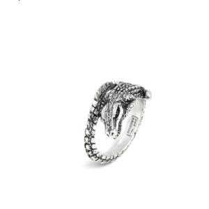 CROCODILE PINKY RING
