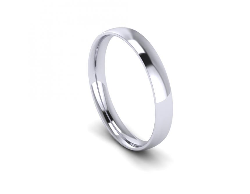 Modern Court Intermediate Weight Band in 18ct White Gold